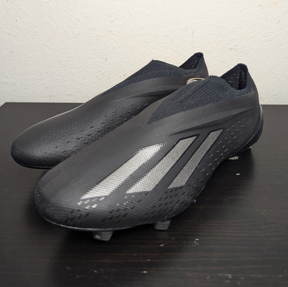 Adidas X Speedportal + FG Men's Size 8 Triple Black Soccer Cleats GV9502